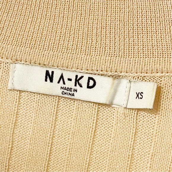 NA-KD Size XS Light Knitted Ribbed‎ Long Sleeve Sweater - Picture 4 of 7
